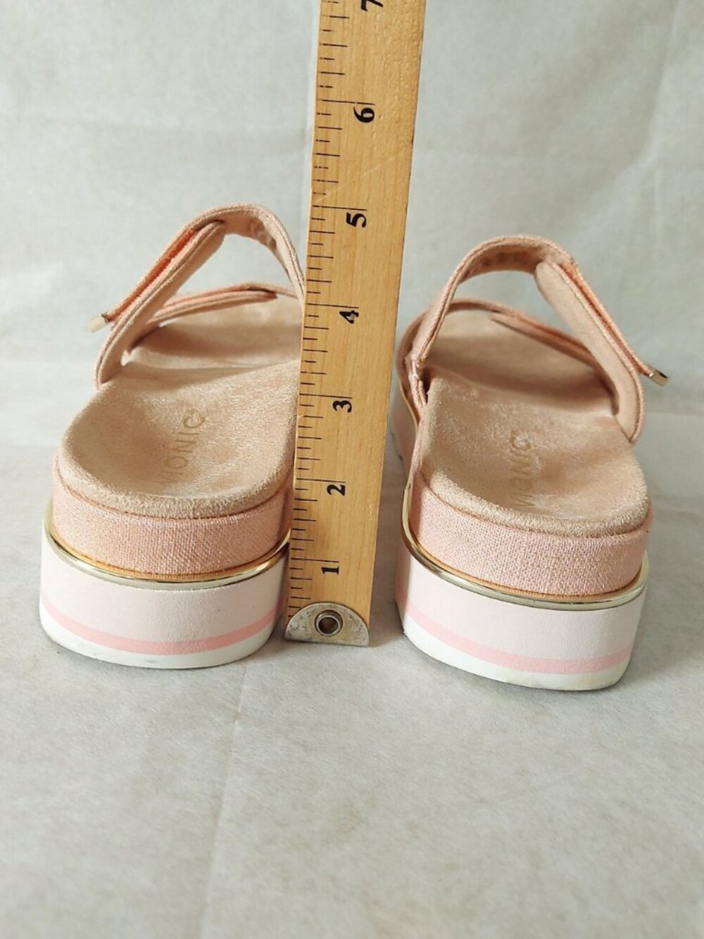 Vionic Phoenix Brandie Platform Slide Sandals Size 9.5 Comfort Slipon Flatfom - Picture 7 of 14